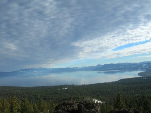 Lake Tahoe and Cloud Cover